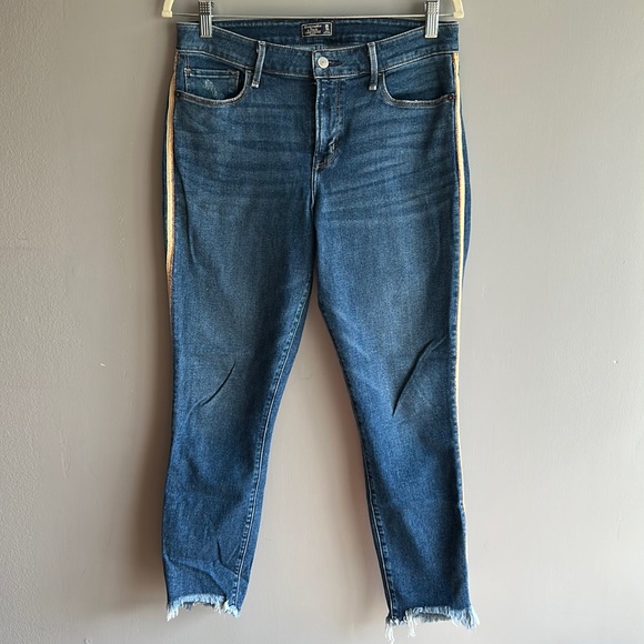 Abercrombie & Fitch  harper low rise ankle jeans great condition no flaws - Picture 2 of 11